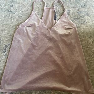 pale pink velvet top